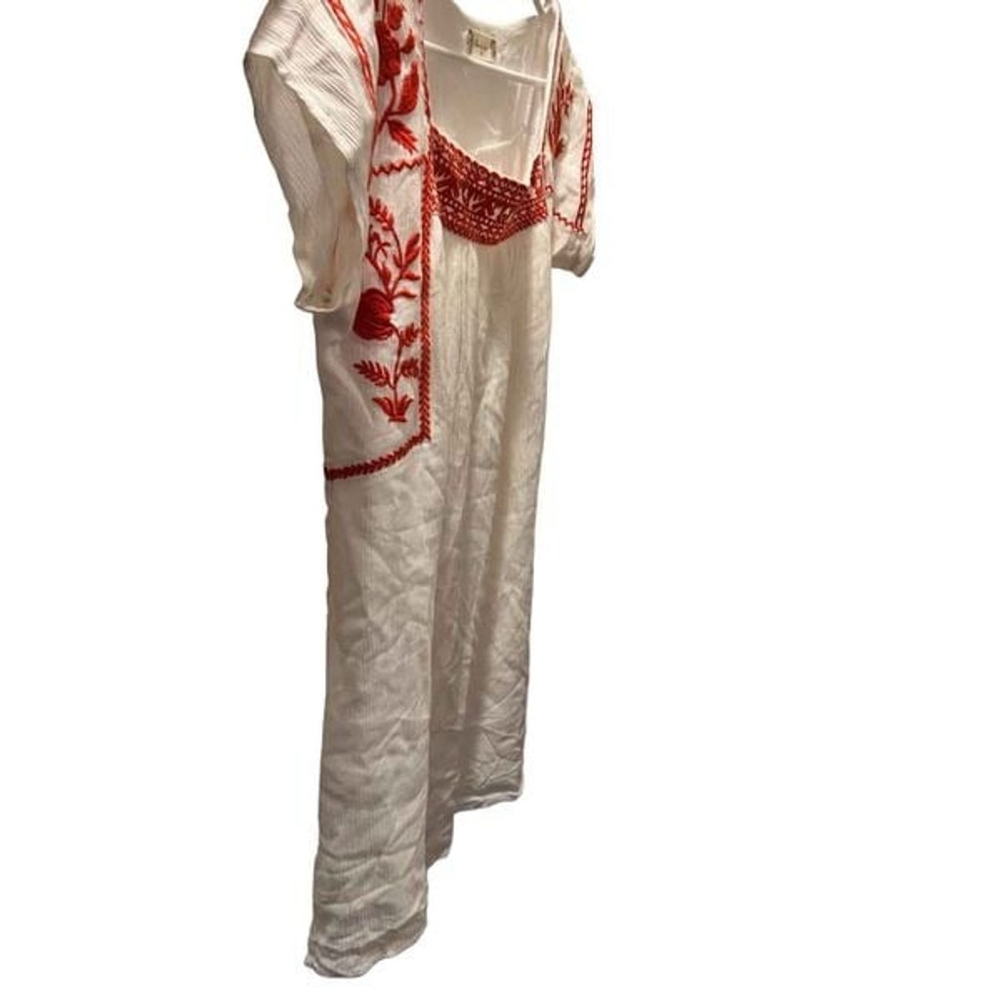 Altar’d State Vintage Inspired Red and Cream Tunic Dress Size M - Picture 5 of 12